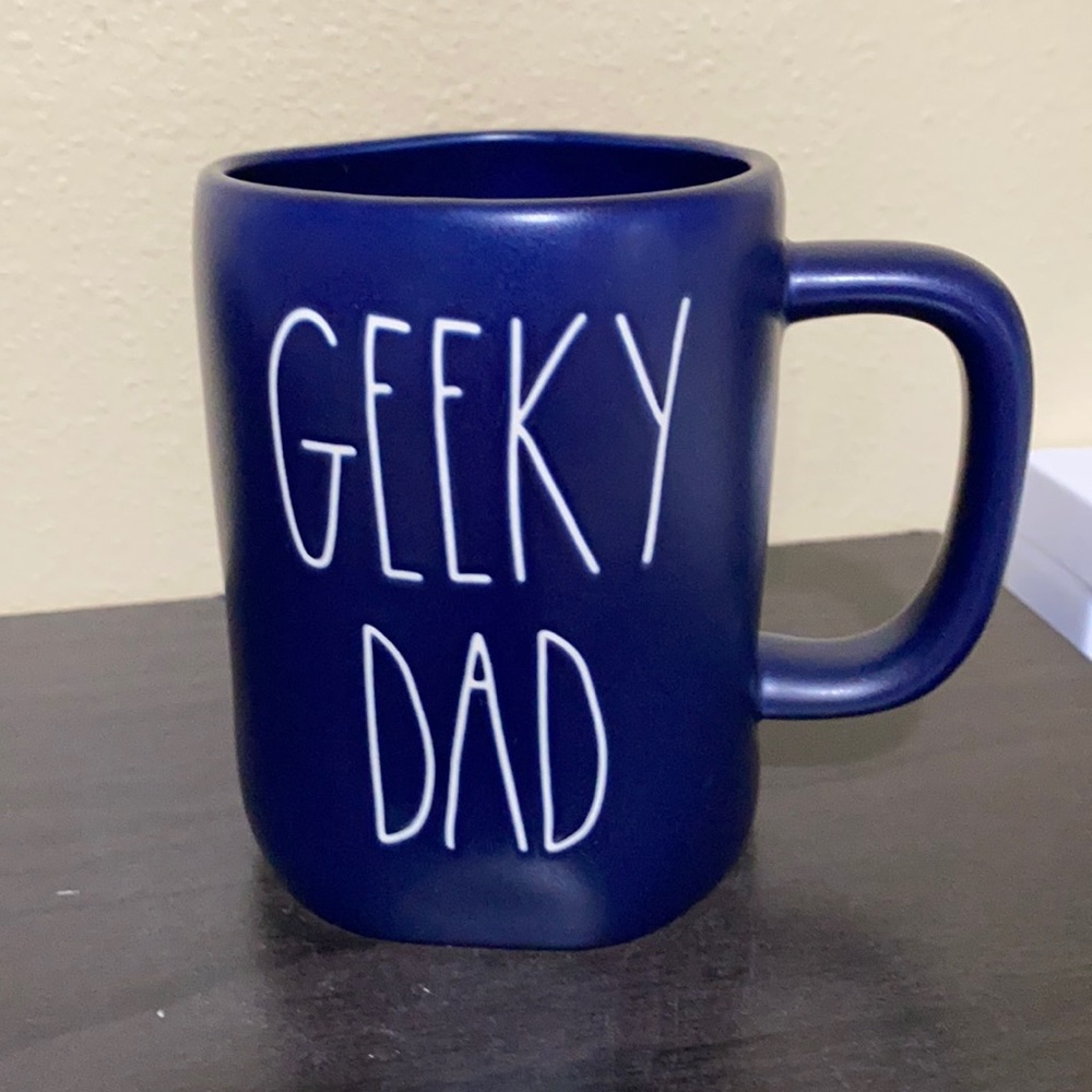 New Rae Dunn Geeky Dad ceramic mug